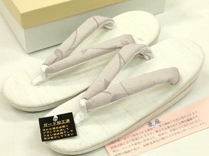平和屋本店■和装小物　亜麻草履　スリーシーズン　春夏秋　麻　箱付き　逸品　新品　CXAA0445s5