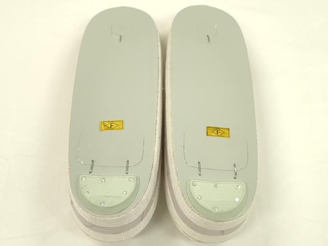 平和屋本店■和装小物　亜麻草履　スリーシーズン　春夏秋　麻　箱付き　逸品　新品　CXAA0445s5
