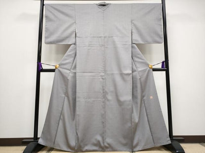 平和屋本店●極上 伝統工芸士 曽根武勇 お召 格子柄 逸品 CYAA1002s5