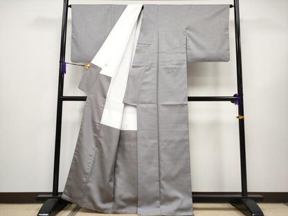平和屋本店●極上 伝統工芸士 曽根武勇 お召 格子柄 逸品 CYAA1002s5