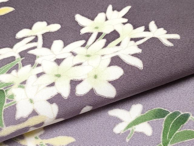平和屋本店●極上 名門染元 秀美 十日町友禅 龍谷 訪問着 枝花文 暈し染め 逸品 CYAA1009s5