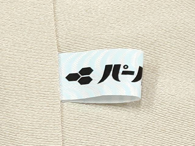 平和屋本店●極上 本加賀友禅作家 由水煌人 訪問着 唐草文 証紙付き 砂色地 逸品 CYAA1023s5