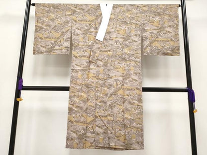 平和屋本店■夏物　長襦袢　紋紗　人物風景文　匠工芸　反端付き　逸品　未使用　CYAA1034s5