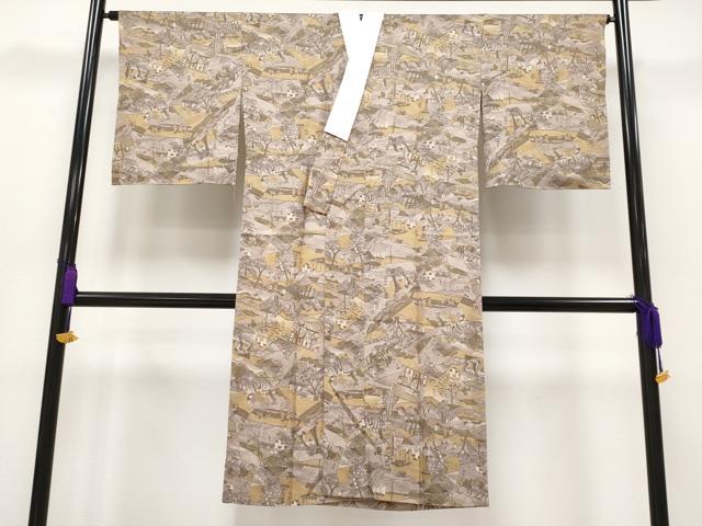 平和屋本店■夏物　長襦袢　紋紗　人物風景文　匠工芸　反端付き　逸品　未使用　CYAA1034s5