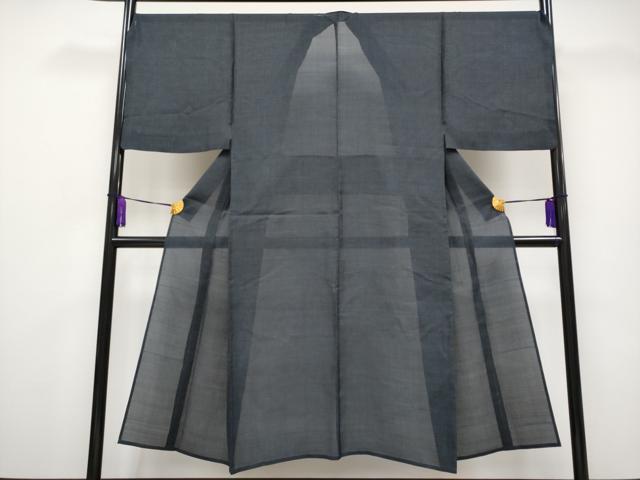 平和屋本店■極上　夏物　男性　本場大島紬　夏大島　100亀甲　濃紺地　逸品　CYAA1073s5