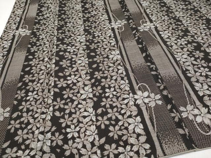 平和屋本店●極上 本場大島紬 泥染め 十八算 12マルキ 舞桜 永長織物謹製 証紙・鑑定書付き 逸品 CYAA1210s5