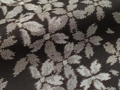 平和屋本店●極上 本場大島紬 泥染め 十八算 12マルキ 舞桜 永長織物謹製 証紙・鑑定書付き 逸品 CYAA1210s5