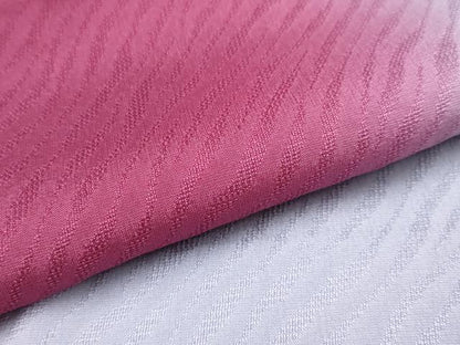平和屋本店■夏物　長襦袢　紋紗　藤色×濃紅色　暈し染め　反端付き　逸品　未使用　CYAA1223s5