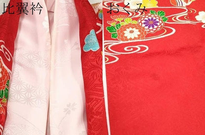 平和屋本店■極上　創業460年・千總　七五三　女の子　7歳　祝着　流水鴛鴦花文　金彩　逸品　CYAA1224s5