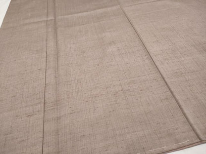 平和屋本店■極上 男性 紬 羽織セット キングサイズ 着物：白茶色 羽織：胡桃染色 逸品 未使用 CYAA1243s5