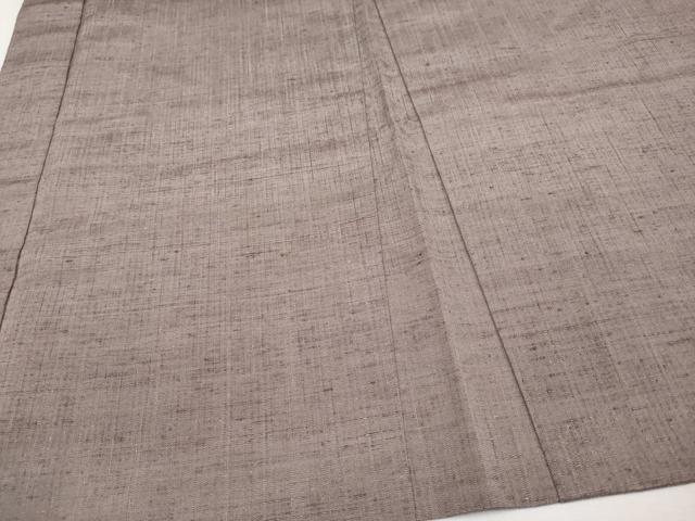 平和屋本店■極上 男性 紬 羽織セット キングサイズ 着物：白茶色 羽織：胡桃染色 逸品 未使用 CYAA1243s5