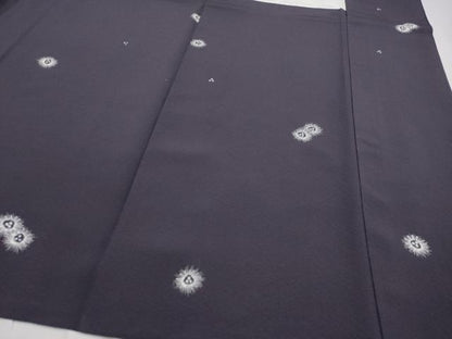 平和屋本店■極上　銀座もとじ　訪問着　駒刺繍　唐松柄　濃鼠色地　逸品　CYAA3001s5
