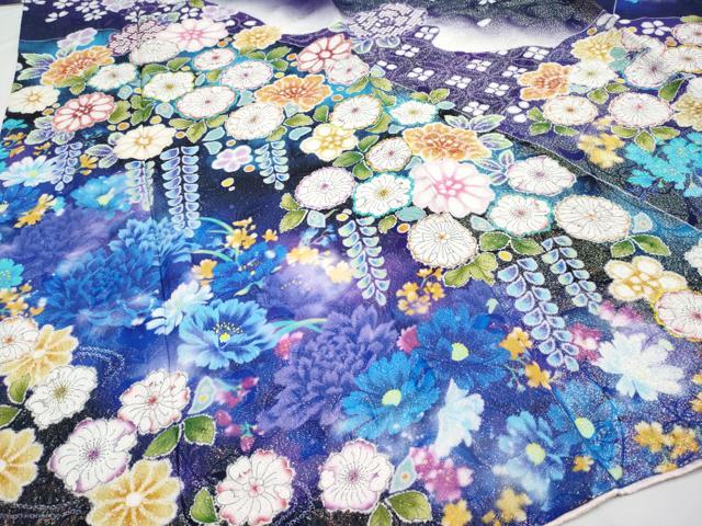 平和屋本店■極上　振袖　辻が花　絞り　暈し染め　金銀通し地　逸品　CYAA1293s5