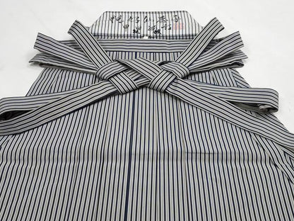 平和屋本店■極上　男性　人間国宝　甲田綏郎　精好仙台平　行灯袴　縞　逸品　CYAA1340s5