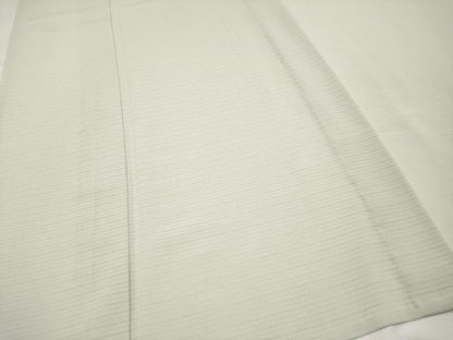 平和屋本店■極上　夏物　洗える最高級着物　＜英＞はなぶさ謹製　色無地　絽　白緑色　CYAA1342s5