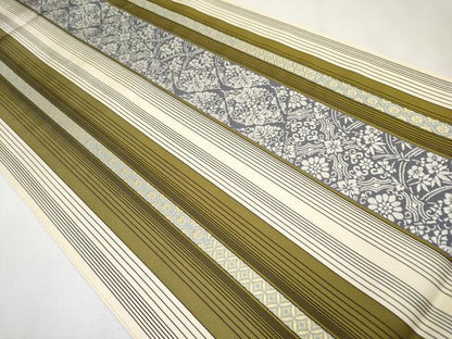 平和屋本店■極上　博多織人　黒木織物　本場筑前博多帯　両面　全通柄袋帯　はかた間道　博多金ラベル　証紙・反端付き　逸品　CYAA1396s5