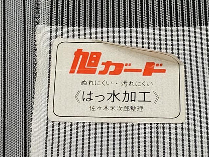 平和屋本店▽極上 道行コート スリーシーズン 春夏秋 ロング丈 紗 きぬさつま 水玉 反端付き 逸品 未使用 CYAA1507s5