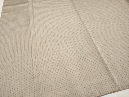 平和屋本店■希少　「美しいキモノ」お馴染みのメーカー　となみ織物　仙福屋宗介　お召　白橡色地　証紙付き　逸品　CYAA1532s5