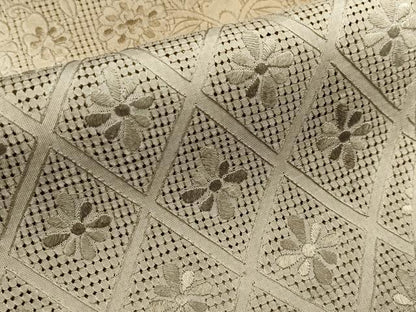 平和屋本店■極上　中国三大刺繍　スワトウ刺繍　総刺繍　訪問着　切嵌花唐草文　暈し染め　逸品　CYAA1533s5