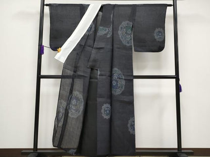 平和屋本店■極上　夏物　重要無形文化財　本場宮古上布　苧麻　逸品　CYAA1552s5