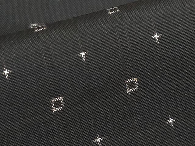 平和屋本店■極上　本場大島紬　泥染め　幾何学文様　逸品　未使用　CYAA1574s5