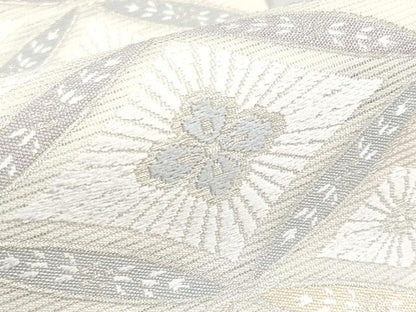 平和屋本店■極上　夏物　六通柄袋帯　唐織　七宝花菱文　銀糸　逸品　CYAA1901s5