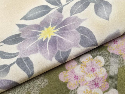 平和屋本店■極上　訪問着　手描き　草花文　暈し染め　逸品　未使用　CYAA1605s5