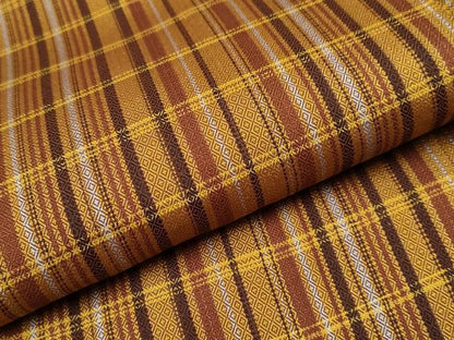 平和屋本店●極上 本場黄八丈 まるまなこ 紬 逸品 CYAA1629s5