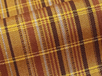 平和屋本店●極上 本場黄八丈 まるまなこ 紬 逸品 CYAA1629s5