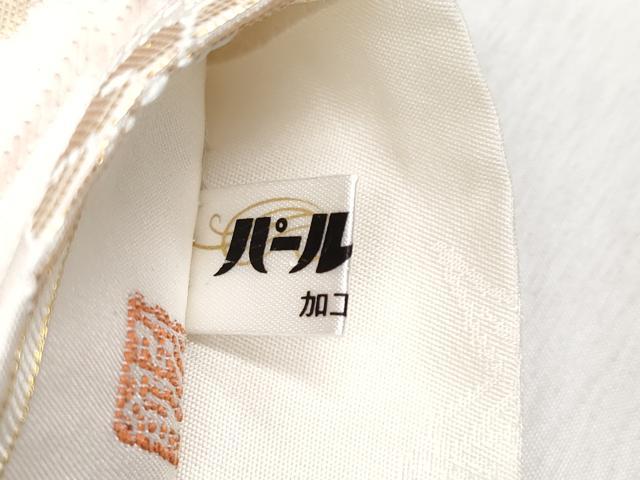 平和屋本店■極上　皇室・伊勢神宮御用　御御帯　山口美術織物　山口弘躬　六通柄袋帯　唐織　松皮花菱文　金糸　逸品　CYAA1658s5