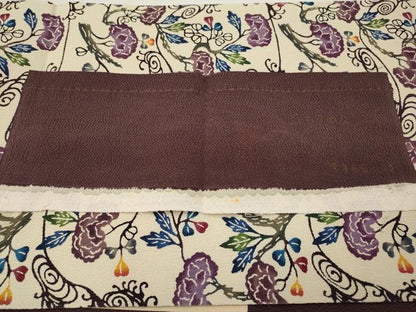 平和屋本店■最高級　城間栄順　本場琉球紅型　九寸開き名古屋帯　光琳枝花文　鬼しぼ縮緬　反端付き　逸品　CYAA1670s5