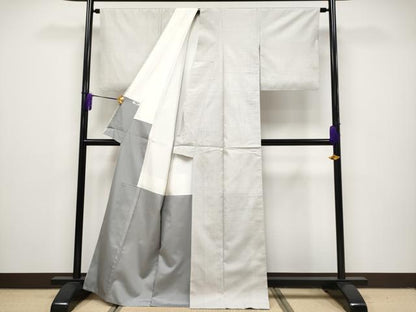 平和屋本店●極上 本場大島紬 白大島 100亀甲 総詰め 証紙付き 逸品 CYAA1725s5