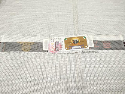 平和屋本店●極上 本場大島紬 白大島 100亀甲 総詰め 証紙付き 逸品 CYAA1725s5