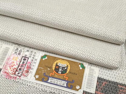 平和屋本店●極上 本場大島紬 白大島 100亀甲 総詰め 証紙付き 逸品 CYAA1725s5