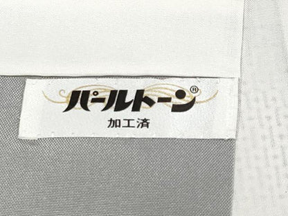 平和屋本店●極上 本場大島紬 白大島 100亀甲 総詰め 証紙付き 逸品 CYAA1725s5