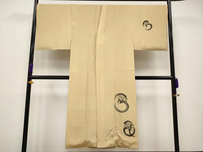 平和屋本店■極上　男性　紬・羽織・長襦袢セット　着物：利休茶色　羽織：狐色　逸品　CYAA1728s5