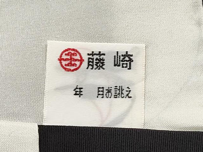 平和屋本店■極上　ジャパンオートクチュール　渡辺雪三郎　黒留袖　百合　金彩　洒落紋　逸品　CYAA1742s5