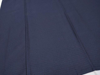 平和屋本店▽極上 男性 お召 単衣 格子柄 逸品 CYAA1840s5