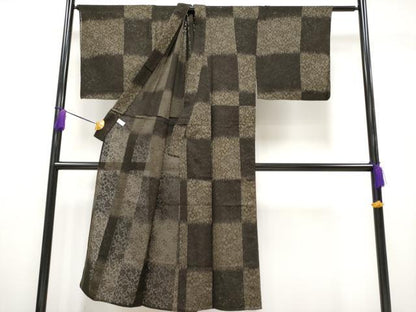 平和屋本店■極上　男性　夏物　小紋　草花紋紗　逸品　CYAA1847s5