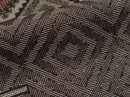 平和屋本店■希少　本場大島紬　龍郷絣　山田工場謹製　証紙付き　逸品　未使用　CYAA1869s5