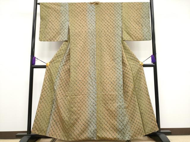 平和屋着物●極上　菅原工房　菅原結作　漢方染紬　絞り　媚茶色地　逸品　CYAA4304s6