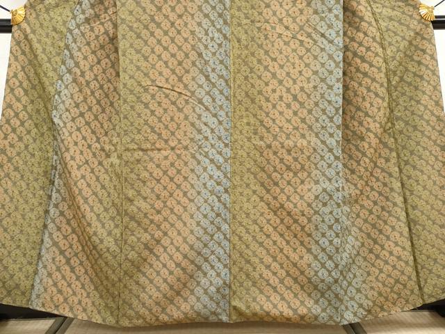 平和屋着物●極上　菅原工房　菅原結作　漢方染紬　絞り　媚茶色地　逸品　CYAA4304s6
