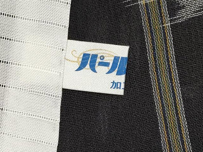 平和屋本店■極上　夏物　本場琉球絣　夏琉球　黒地　逸品　CYAA1888s5