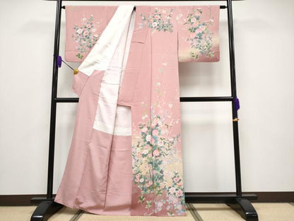 平和屋本店●極上　訪問着　花鳥文　暈し染め　金彩　逸品　CYAA5087s6