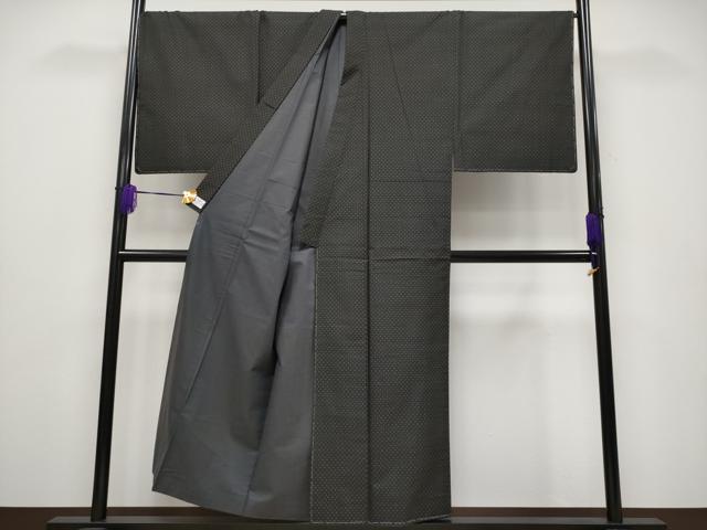 平和屋本店■極上　男性　本場大島紬　泥染め　吉祥文　徳田幸夫作　証紙付き　やまと誂製　逸品　未使用　CYAA1895s5