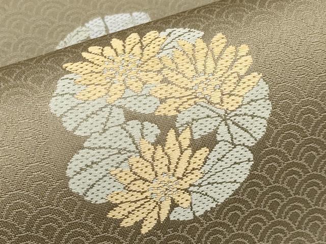 平和屋本店●極上 西陣織 陰山織物謹製 箔屋清兵衛 六通柄袋帯 唐織 花丸文 逸品 未使用 CYAA1905s5