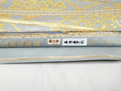 平和屋本店■極上　龍村美術織物　たつむら　六通柄　本袋帯　唐織　透彫飾煌錦　金糸　三越扱い　逸品　未使用　CYAA1917s5