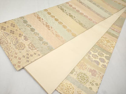平和屋本店●極上 西陣織 陰山織物謹製 箔屋清兵衛 全通柄袋帯 唐織 悠久の美 切嵌横段花文 金糸 逸品 CYAA1919s5