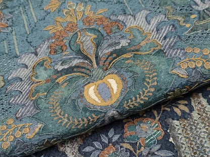 平和屋本店●極上 中国三大刺繍 スワトウ刺繍 総刺繍 訪問着 花唐草文 暈し染め 逸品 未使用 CYAA1923s5