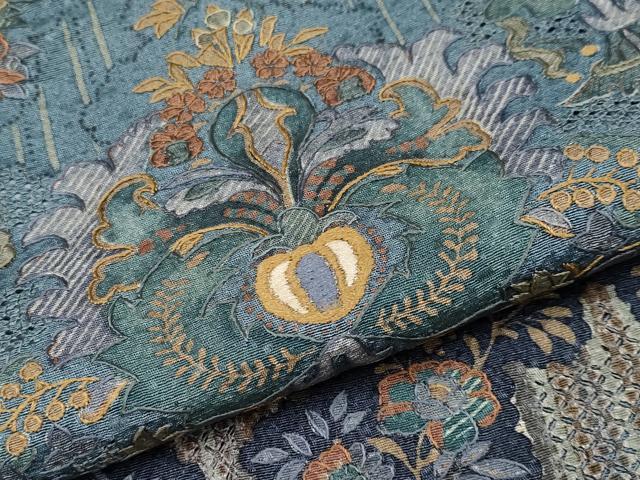 平和屋本店●極上 中国三大刺繍 スワトウ刺繍 総刺繍 訪問着 花唐草文 暈し染め 逸品 未使用 CYAA1923s5